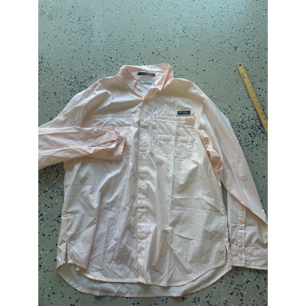 Columbia PFG Fishing Shirt Vented Plaid Button Up Long Sleeve XL